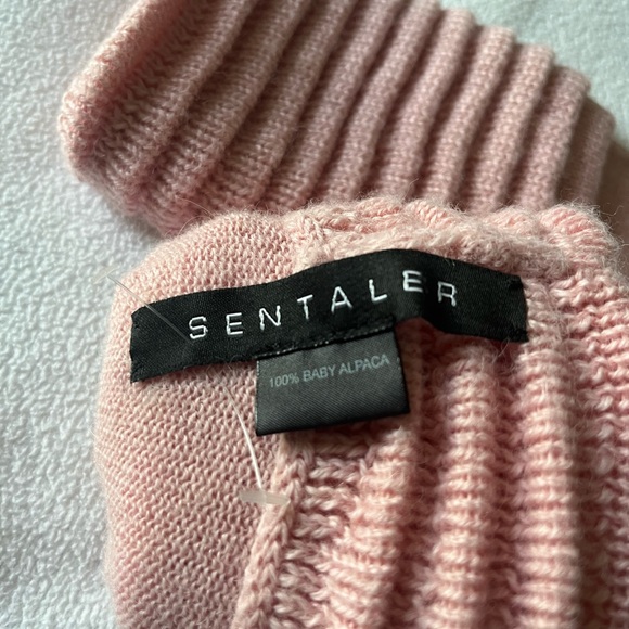 SENTALER Baby Alpaca Ribbed Gloves - Picture 3 of 4